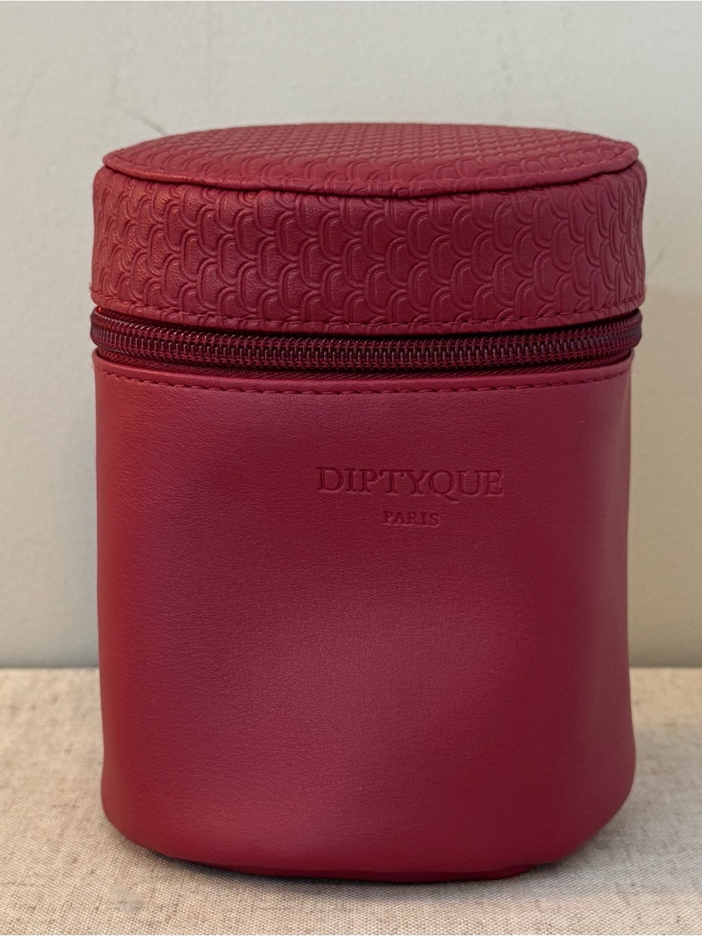 New Diptyque Limited Edition Red Toiletry Bag